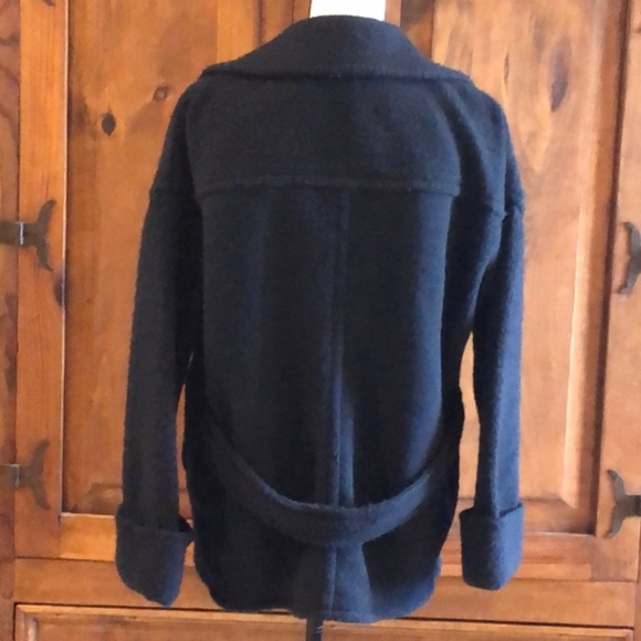 ATM Anthony Thomas Melillo Boucle Knit Pea Coat - Picture 5 of 8